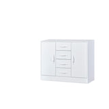 Chest of drawers – white front, white handles, clean and bright style