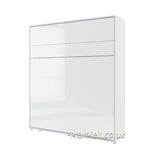 vertical Super King Size wall bed, folding bed, fold down bed,   pull-down bed, space saving bed, wall bed, beds, munltifunctional bed, fold out bed, hidden bed, universal furniture, fold away bed, Murphy bed, convertible bed, wall bed with cabinet, white closed, marmell furniture