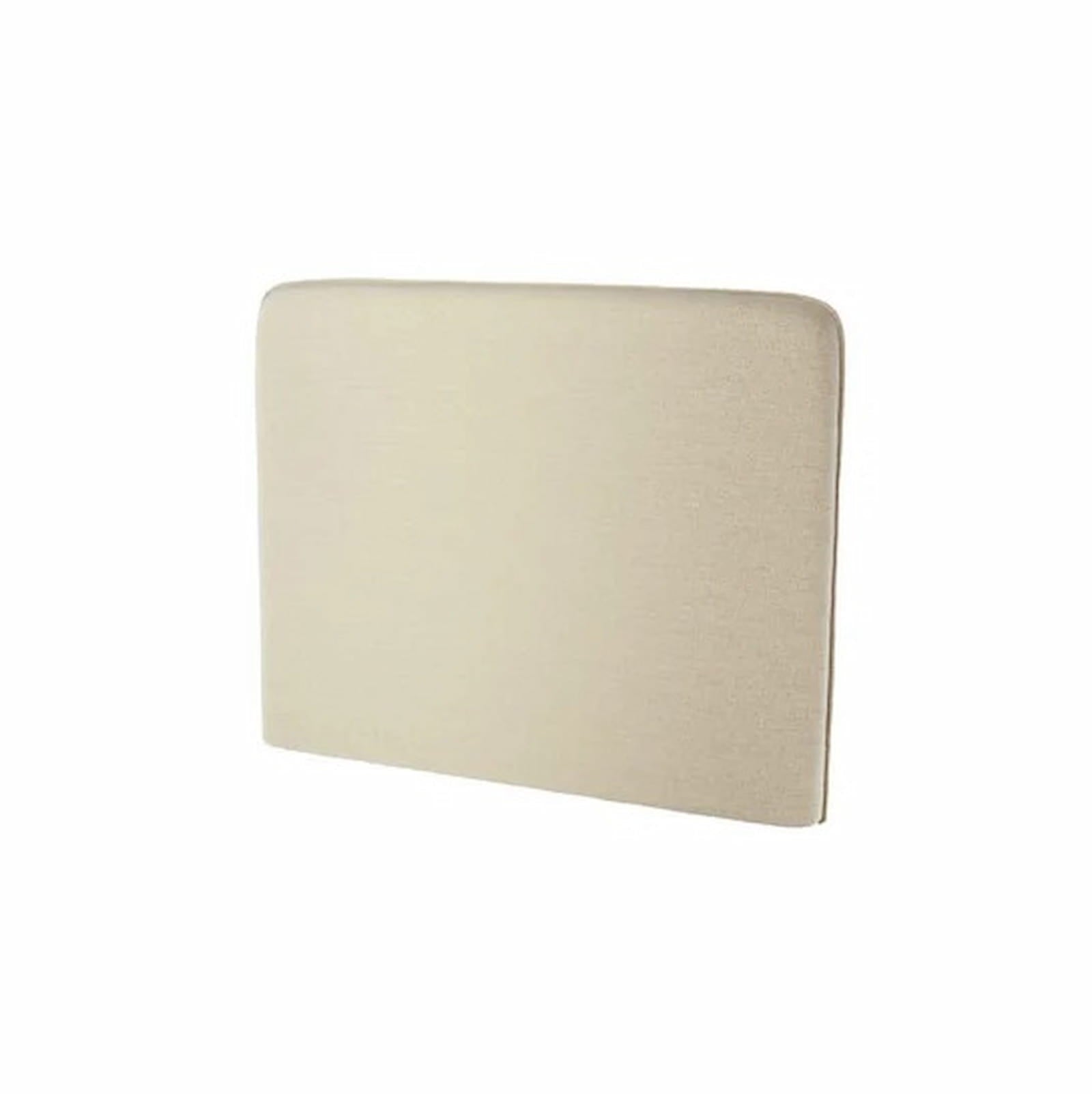 Upholstered headboard for single vertical wall bed – Beige fabric, textured and soft-touch finish