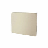 Upholstered headboard for single vertical wall bed – Beige fabric, textured and soft-touch finish
