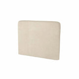 Upholstered headboard for single vertical wall bed – Boucle Beige fabric, textured and soft-touch finish
