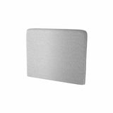 Upholstered headboard for single vertical wall bed – Grey fabric, neutral tone, soft and durable