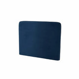 Upholstered headboard for single vertical wall bed – Navy fabric, textured and soft-touch finish