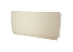Upholstered headboard for double vertical wall bed – beige fabric, soft backrest view