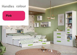 RP3, kids bedroom set, bedroom furniture, children bedroom furniture, teenager furniture, cool room for teens, pink handles, marmell 