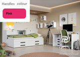 RP4, kids bedroom set, bedroom furniture, children bedroom furniture, teenager furniture, cool room for teens, pink handles, marmell 