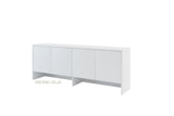 over bed unit for horizontal wall bed top cabinet white marmell furniture