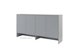 over bed unit for single wall bed Murphy bed top cabinet, marmell