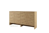 over bed unit for single wall bed Murphy bed top cabinet oak marmell