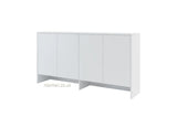 over bed unit for single wall bed Murphy bed top cabinet white, marmell