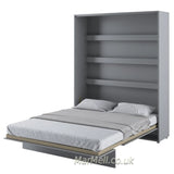vertical Super King Size wall bed, folding bed, wall bed, beds, munltifunctional bed, fold out bed, hidden bed, universal furniture, fold away bed, fold down bed,   pull-down bed, space saving bed, Murphy bed, convertible bed, wall bed with cabinet, grey bed, marmell furniture