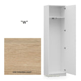 wardrobe cabinet with hanger and shelf for wall beds marmell oak sonoma light